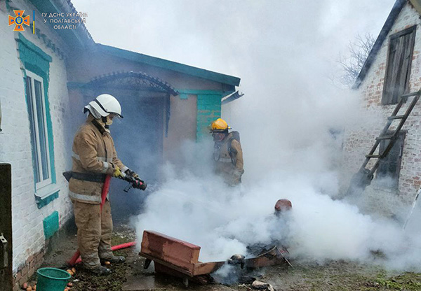 Врятовано будинок на Лубенщині від знищення полум’ям