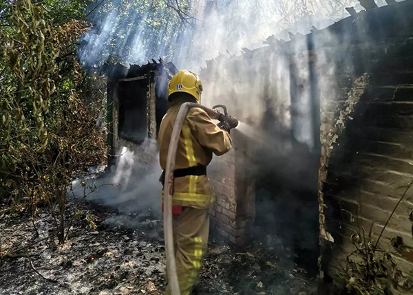Лубенський район: вогнеборці загасили пожежу в житловому будинку