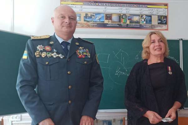 Катерина Коряк отримала медаль "Волонтер України"