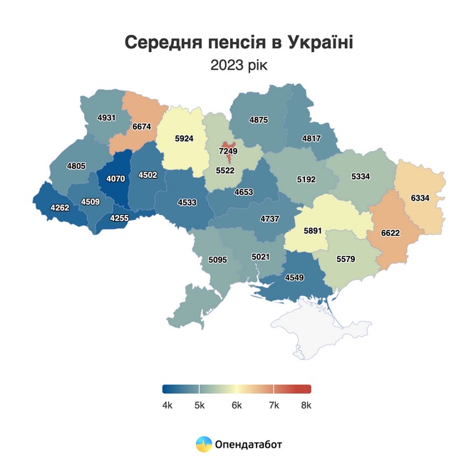 51% пенсіонерів в Україні отримують пенсії менше ніж 4000 грн — Опенадатабот