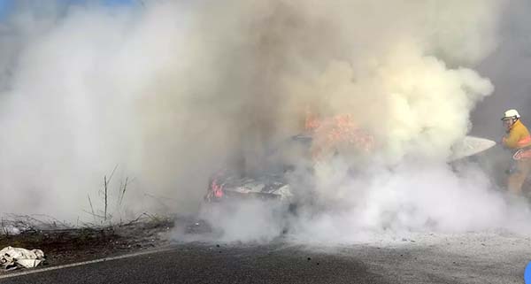 Лубенський район: рятувальники ліквідували пожежу в автомобілі