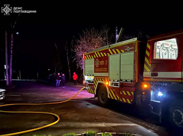 Рятувальники ліквідували пожежу у лікувальному закладі в Лубнах