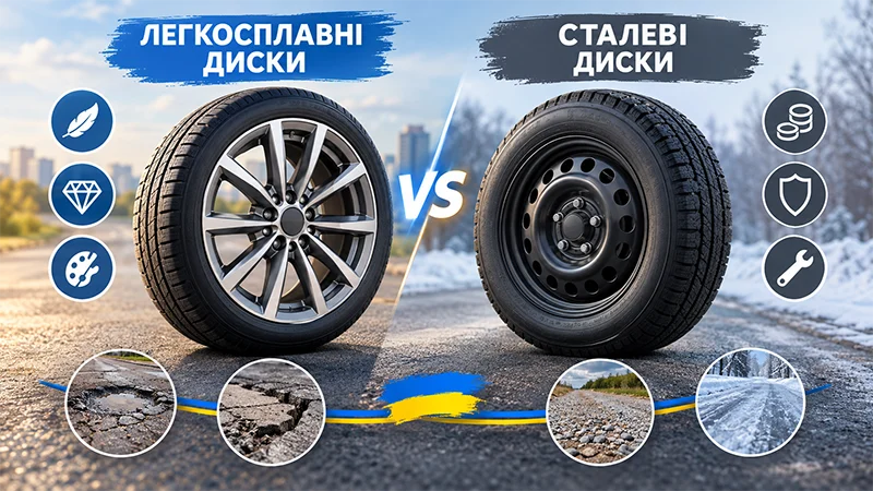 Легкосплавні чи сталеві диски