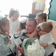 У гостях у дітлахів командир танку Першої танкової бригади