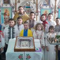 Привітали прихожан Свято-Миколаївського храму